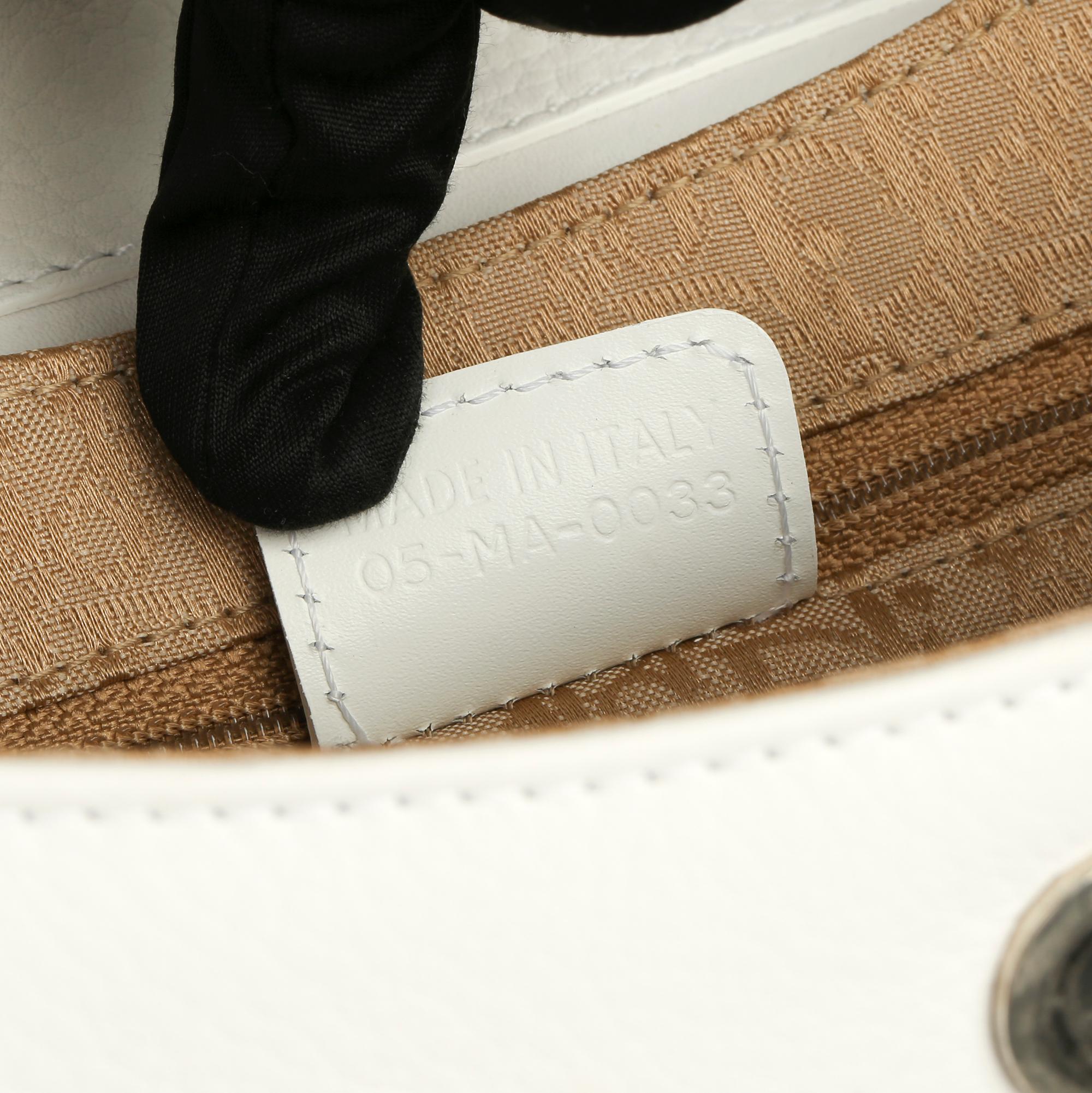 2003 Christian Dior White Calfskin Leather Columbus 2