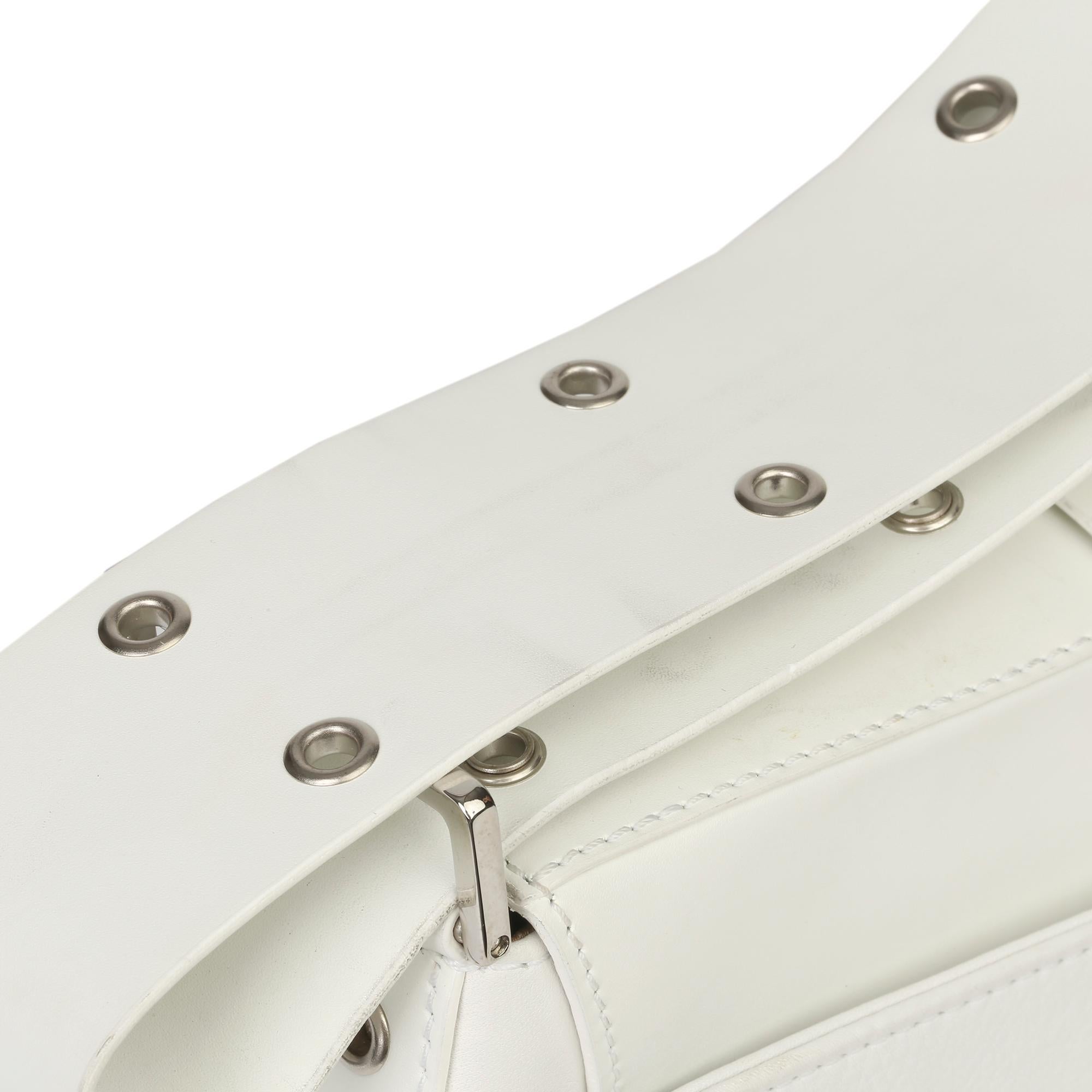 2003 Christian Dior White Calfskin Leather Columbus 6