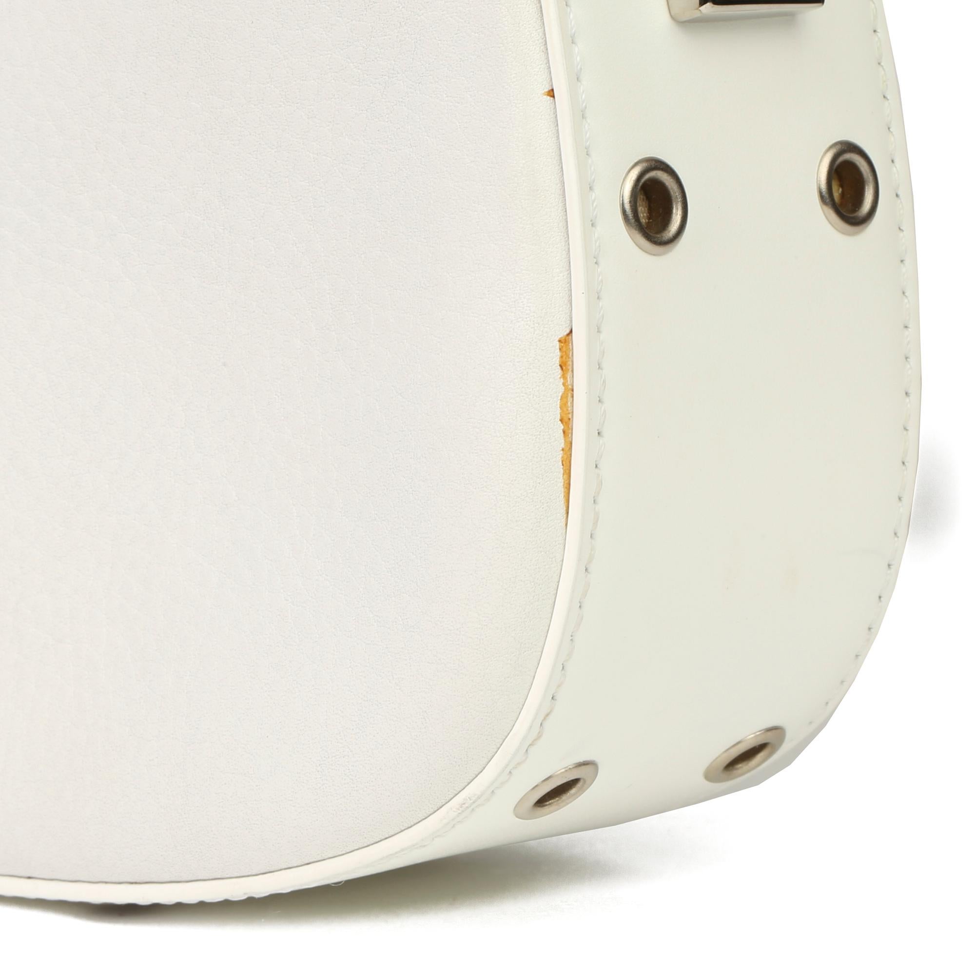 2003 Christian Dior White Calfskin Leather Columbus 7