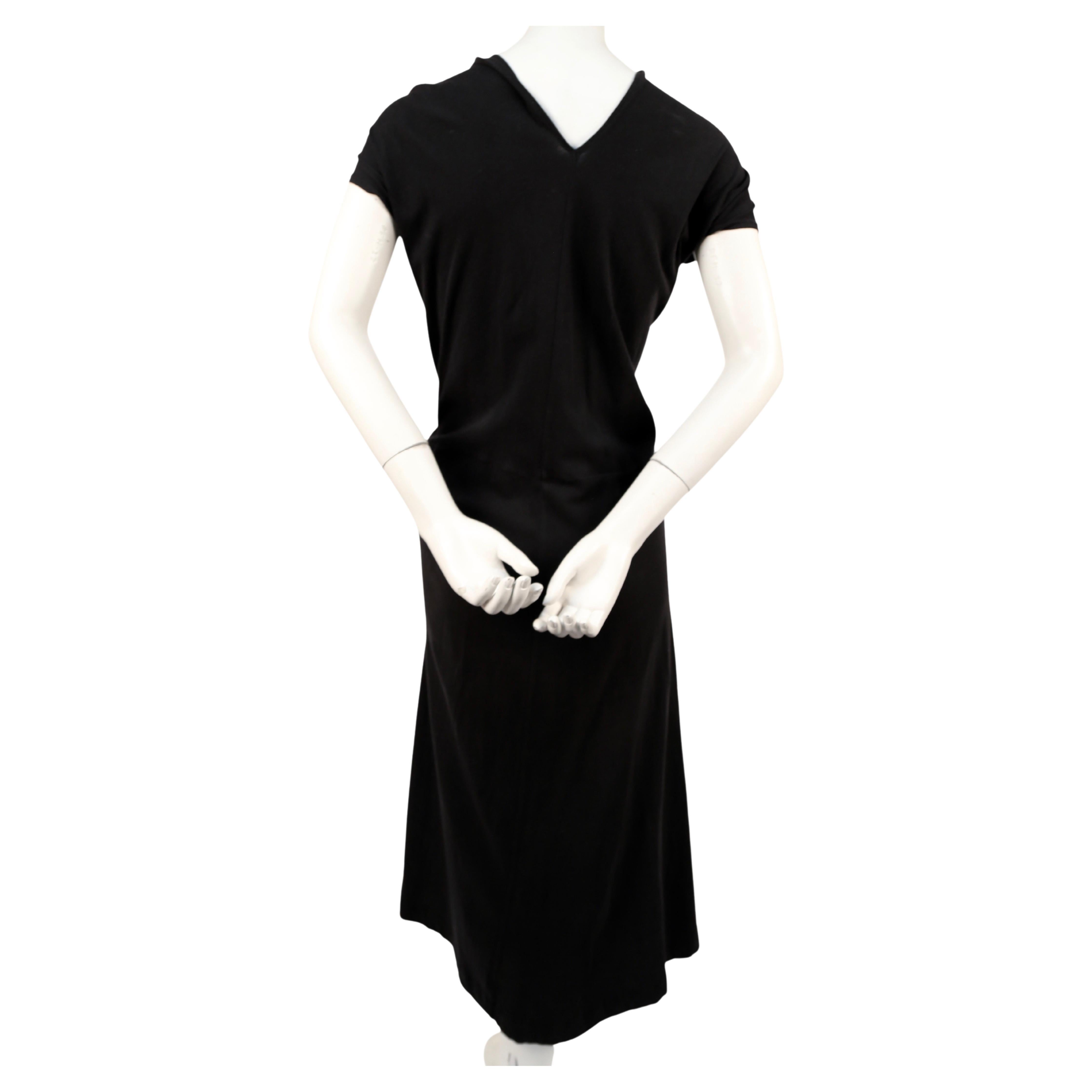 Black 2003 COMME DES GARCONS black knotted T-shirt dress 