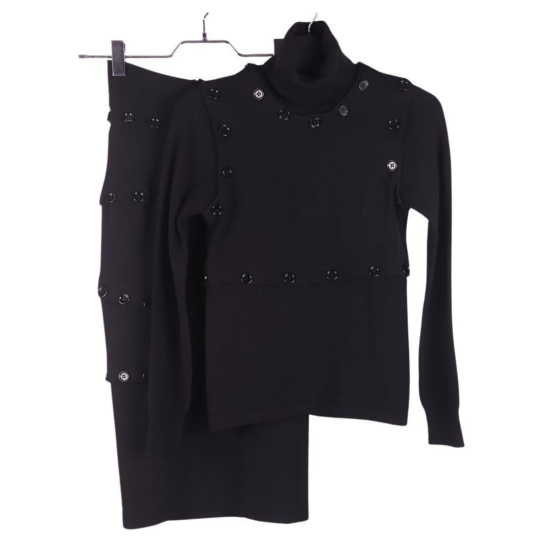 2003 Dolce Gabbana AW2003 turtleneck suit with skirt runway in vendita
