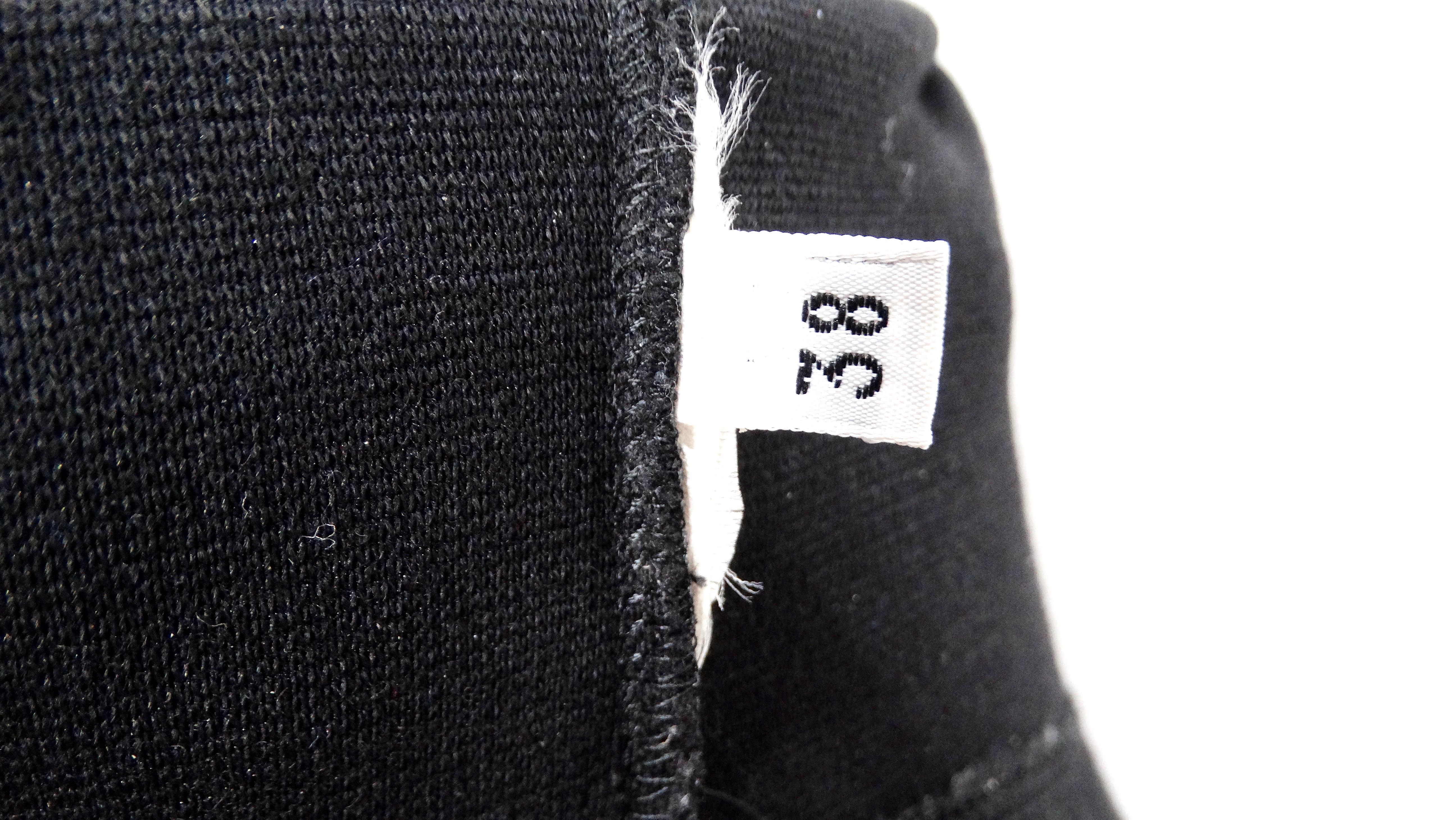 2003 Dolce & Gabbana F/W Runway Black Knit Snap-Up Convertible Dress For Sale 8