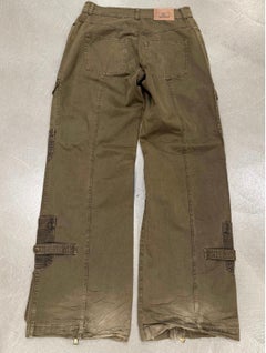 2003 Dolce & Gabbana multi pocket full zip utility cargo pants