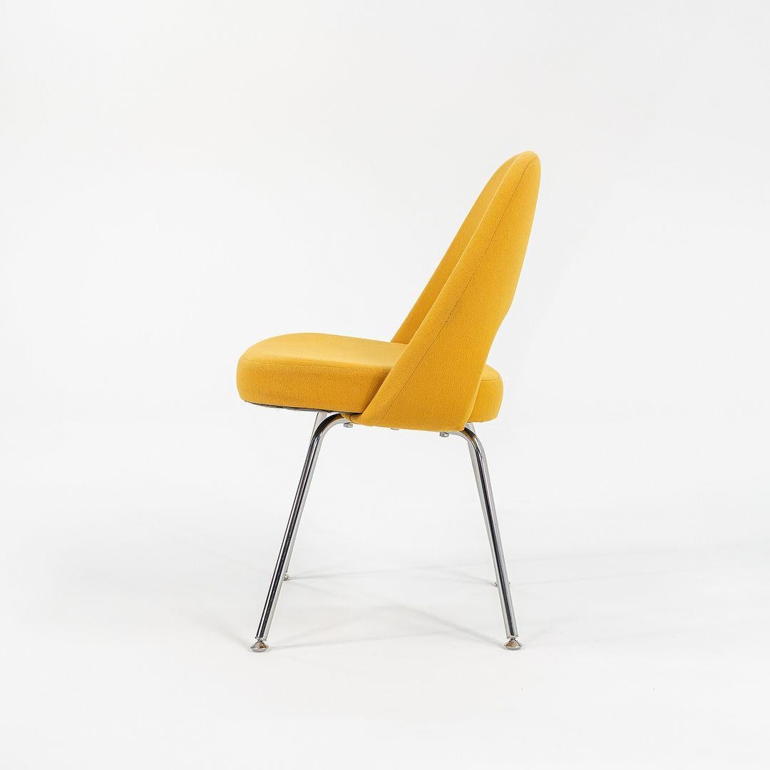 2003 Eero Saarinen for Knoll Executive Side Chair in Yellow Fabric, Model 72C en vente 3