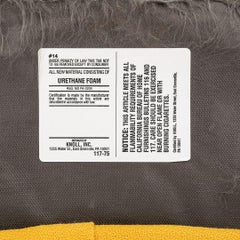 2003 Eero Saarinen for Knoll Executive Side Chair in Yellow Fabric, Model 72C