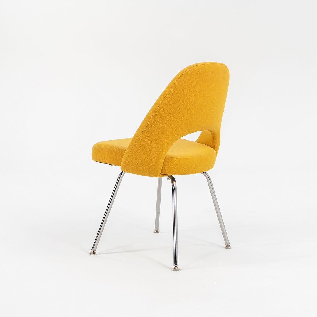 2003 Eero Saarinen for Knoll Executive Side Chair in Yellow Fabric, Model 72C en vente 2