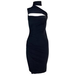 2003 Gucci by Tom Ford Nylon Convertible Wiggle Bodycon Dress