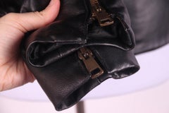 2003 Gucci Tom Ford 03-04 leather jacket with fur