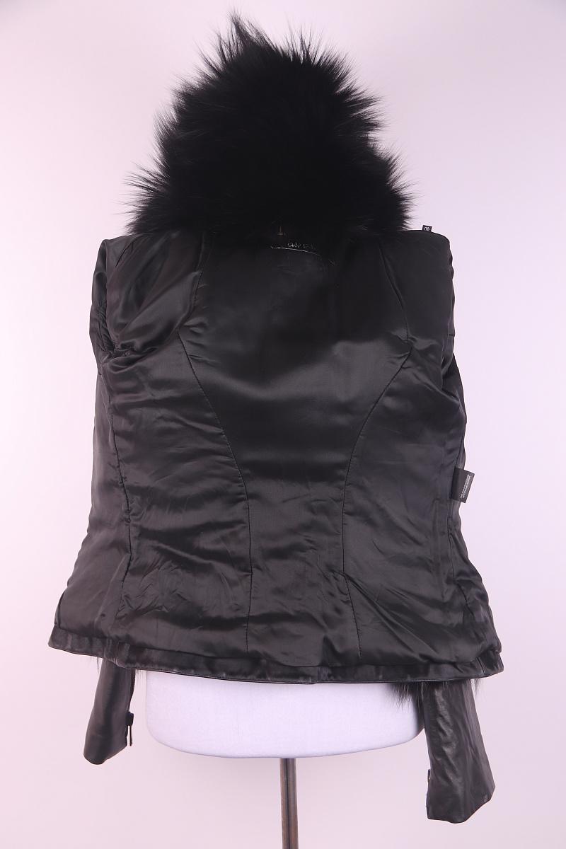 2003 Gucci Tom Ford 03-04 giacca in pelle con pelliccia in vendita 4