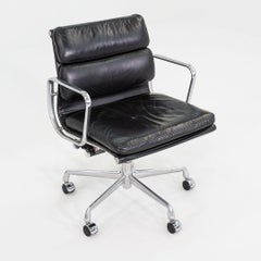 2003 Herman Miller Eames Soft Pad Management Desk Chair in Black Leather