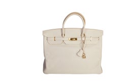 2003 Hermes Birkin 40 Parchemin Togo Gold Hardware Bag