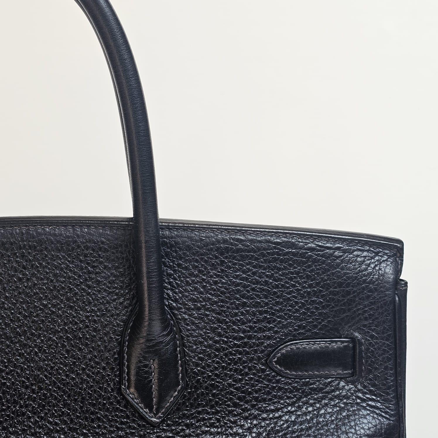 2003 Hermes Black Togo Birkin 35 Bag 8