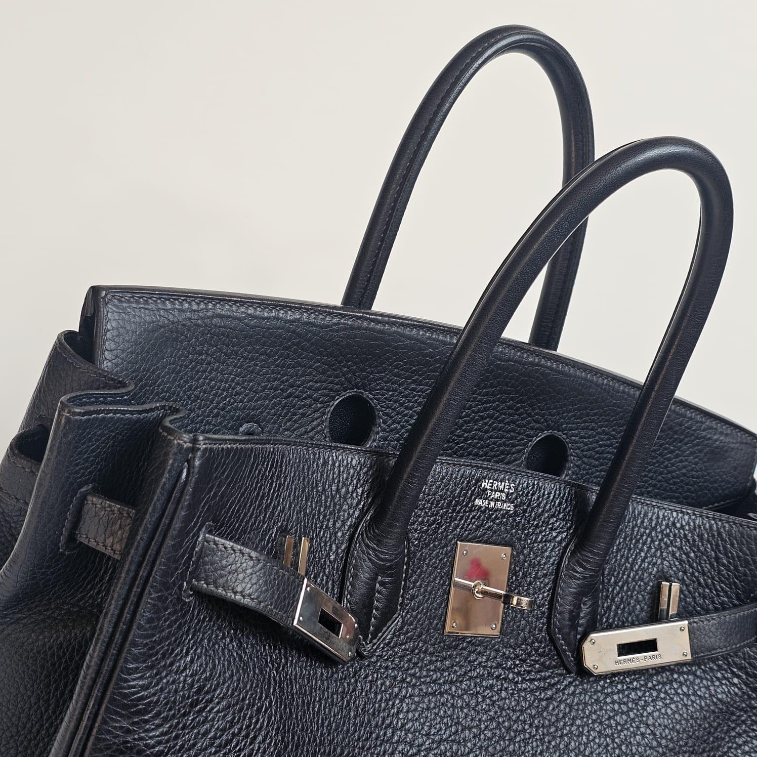 2003 Hermes Black Togo Birkin 35 Bag 11