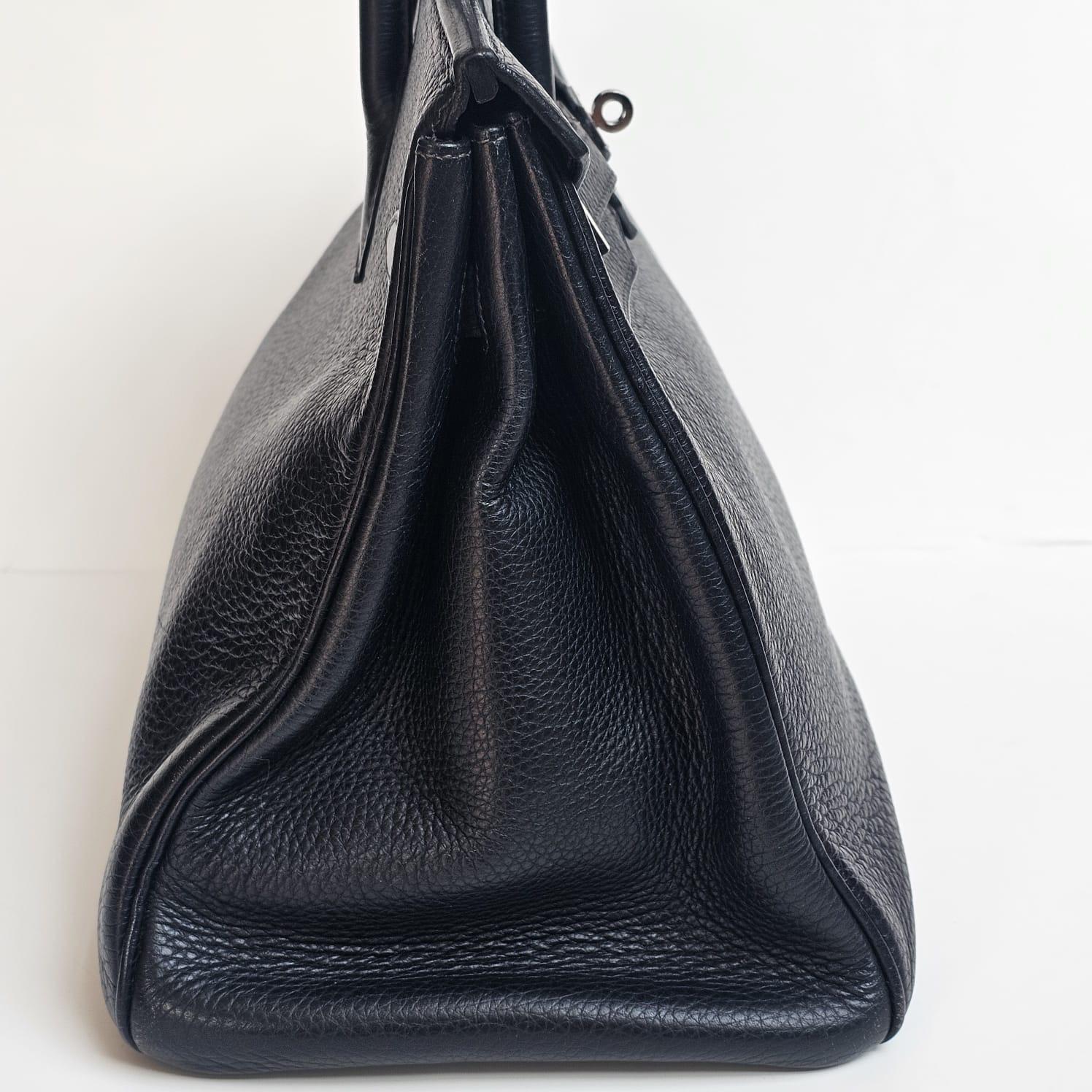 2003 Hermes Black Togo Birkin 35 Bag 12