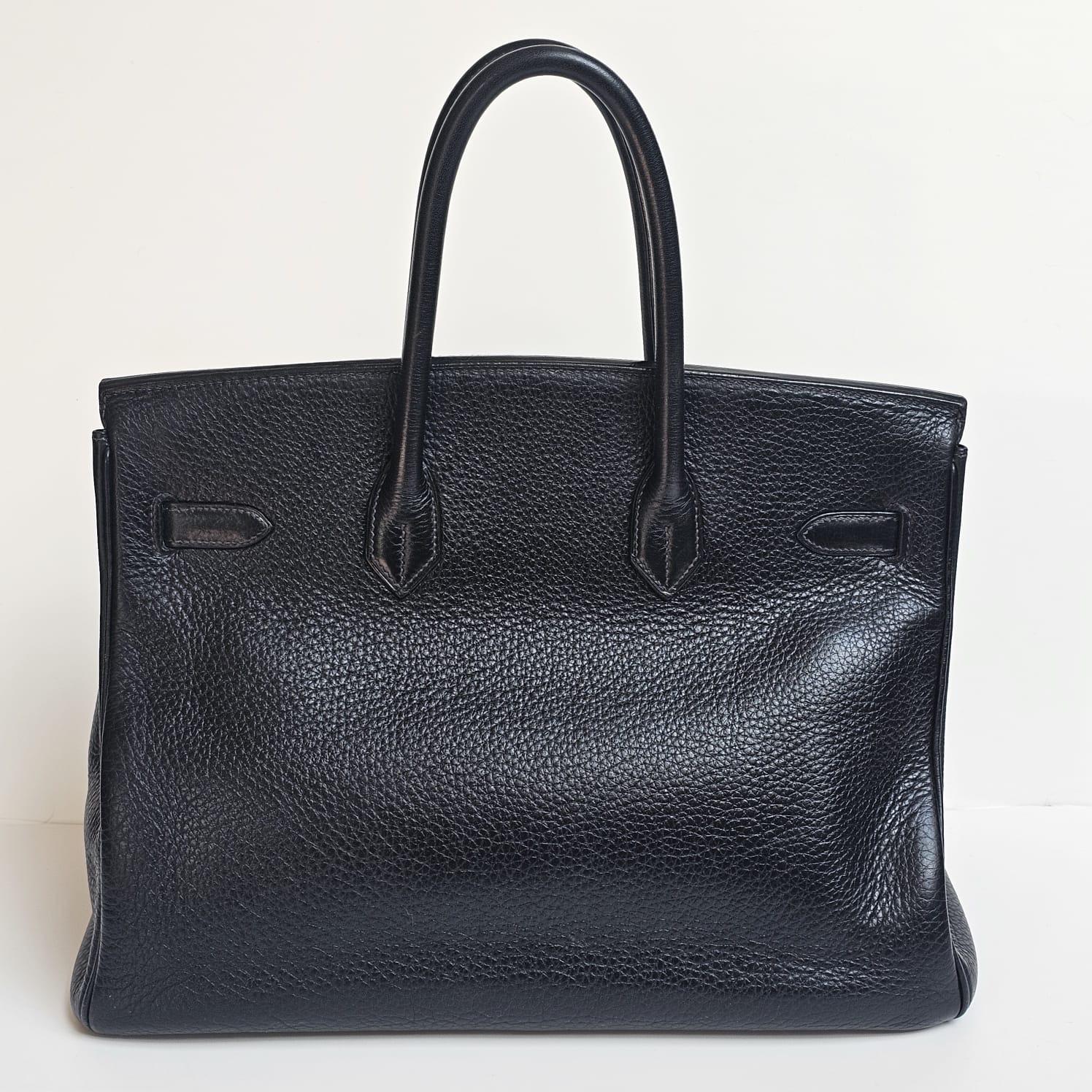 2003 Hermes Black Togo Birkin 35 Bag 13