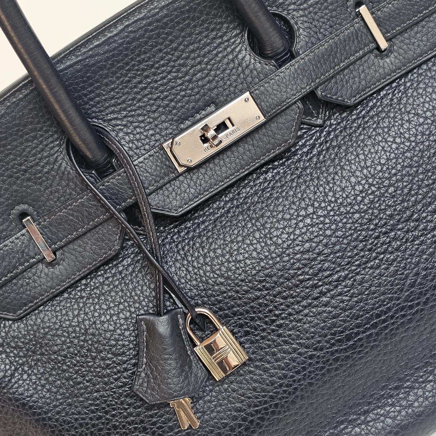 2003 Hermes Black Togo Birkin 35 Bag In Good Condition In Jakarta, Daerah Khusus Ibukota Jakarta