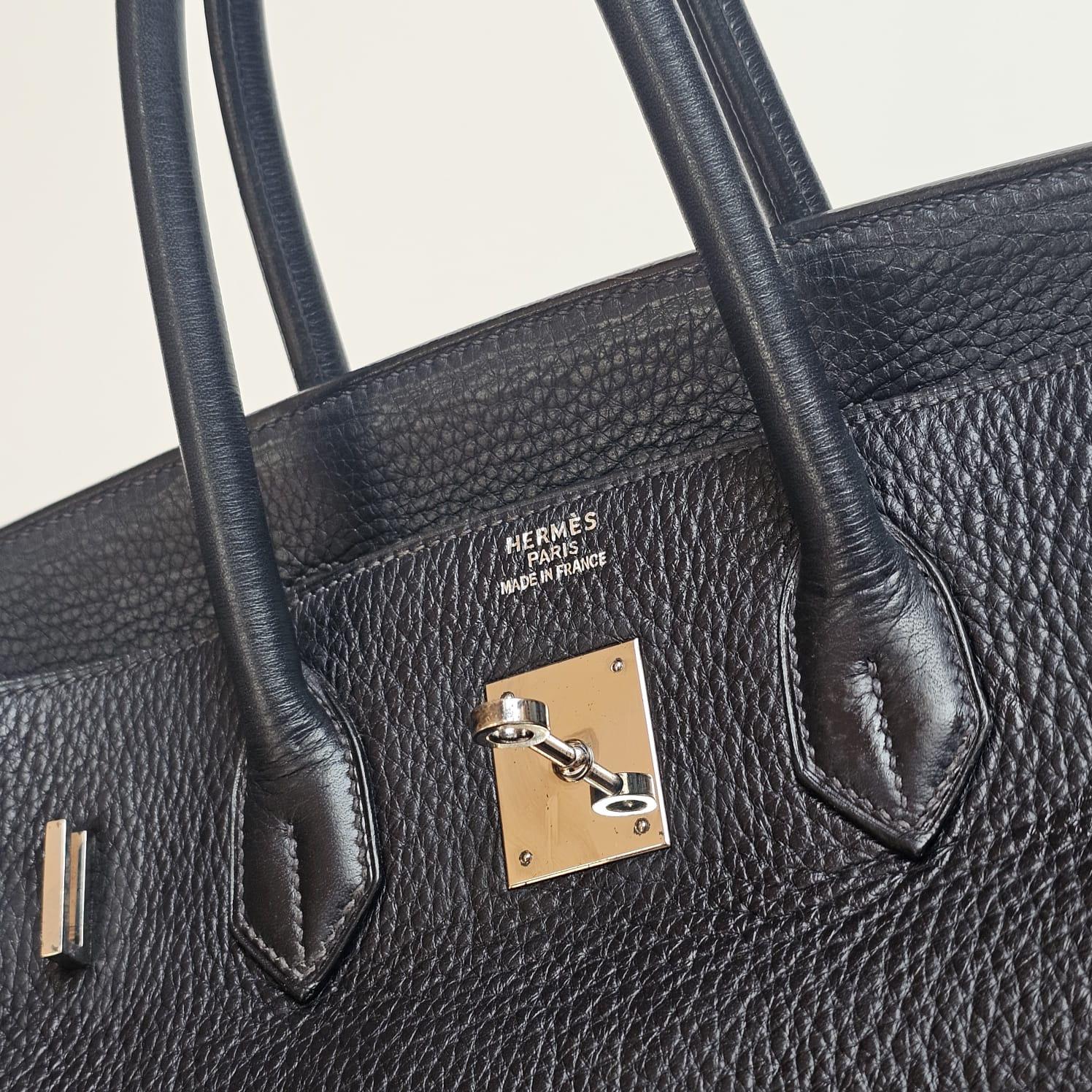 2003 Hermes Black Togo Birkin 35 Bag 4
