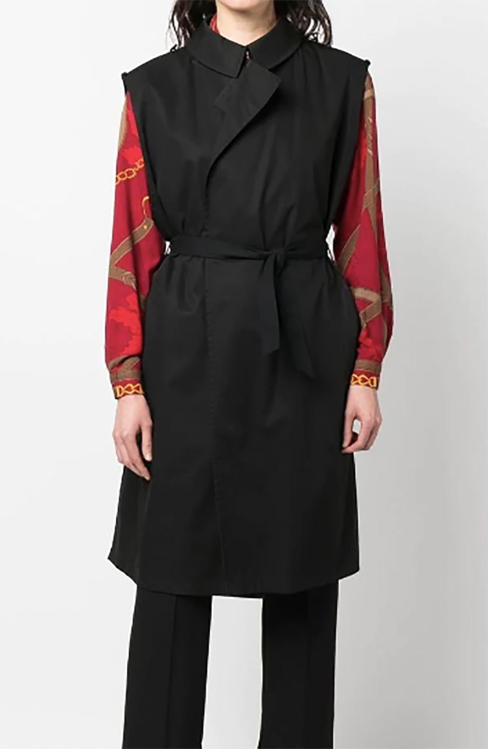 Trench-coat noir Hermès par Margiela, 2003 en vente 5