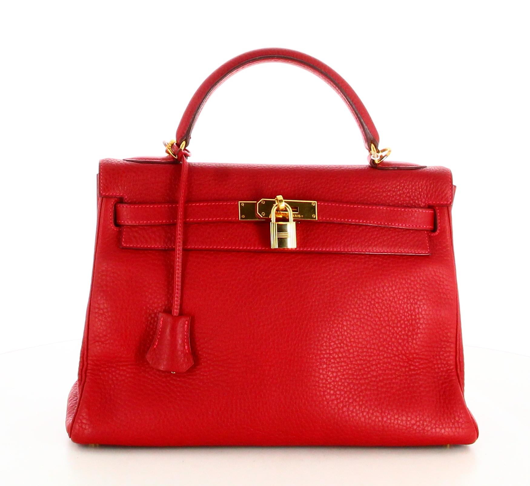 2003 Hermès Clemence Kelly Handbag Returns 32 In Excellent Condition In PARIS, FR