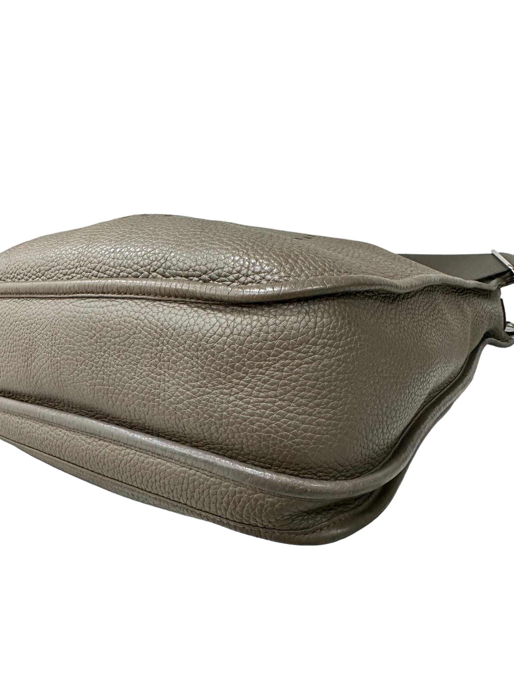 2003 Hermès Evelyne GM Ecorce Clemence Leather Shoulder Bag 4