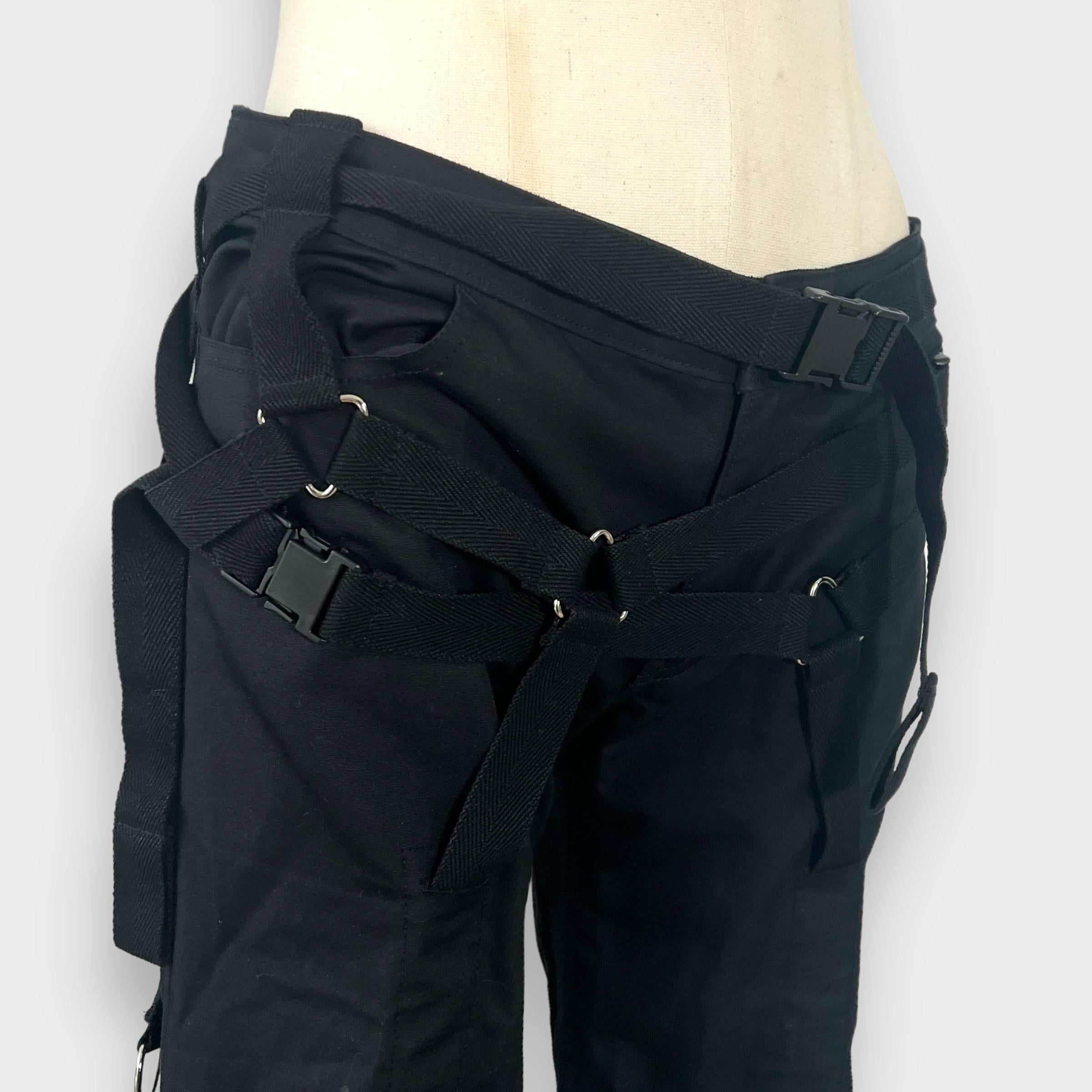 2003 Junya Watanabe for Comme des Garcons Black Parachute Pants 1