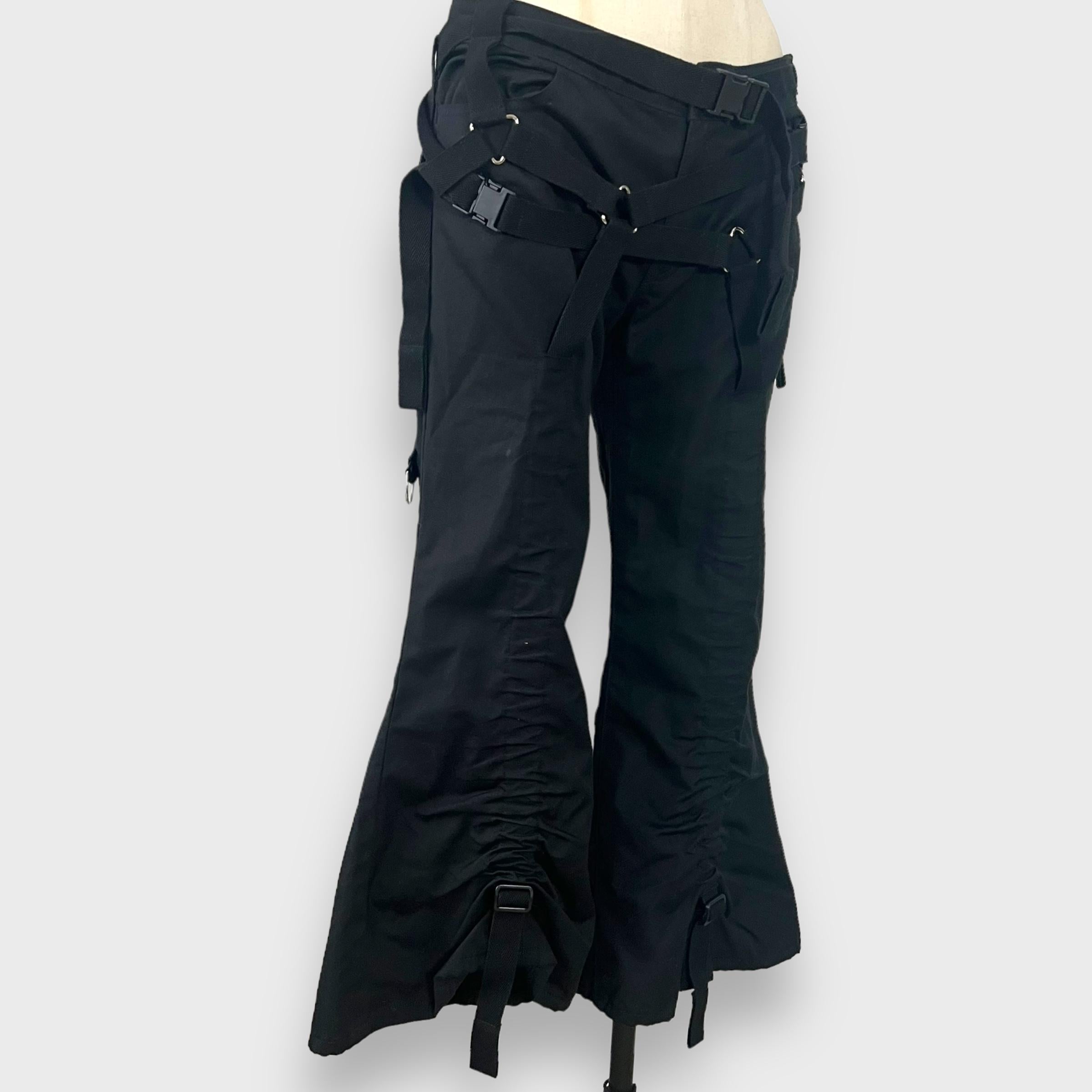 2003 Junya Watanabe for Comme des Garcons Black Parachute Pants 2