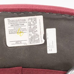 2003 Knoll Saarinen Armless Executive Side Chair in Bordeaux Fabric, Model 72C