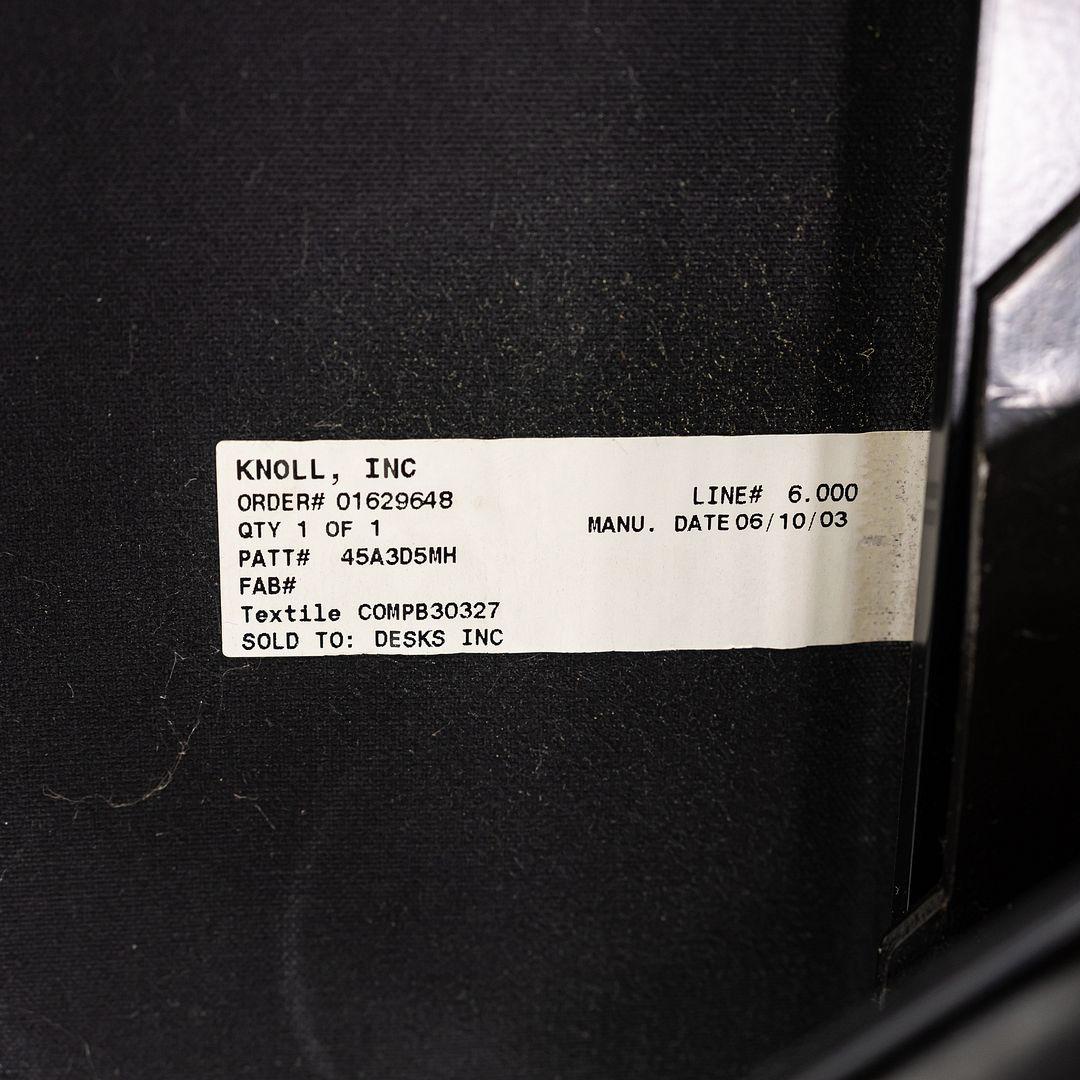 2003 Knoll Sapper High Back Swivel Office Chair by Richard Sapper in Leather For Sale 5