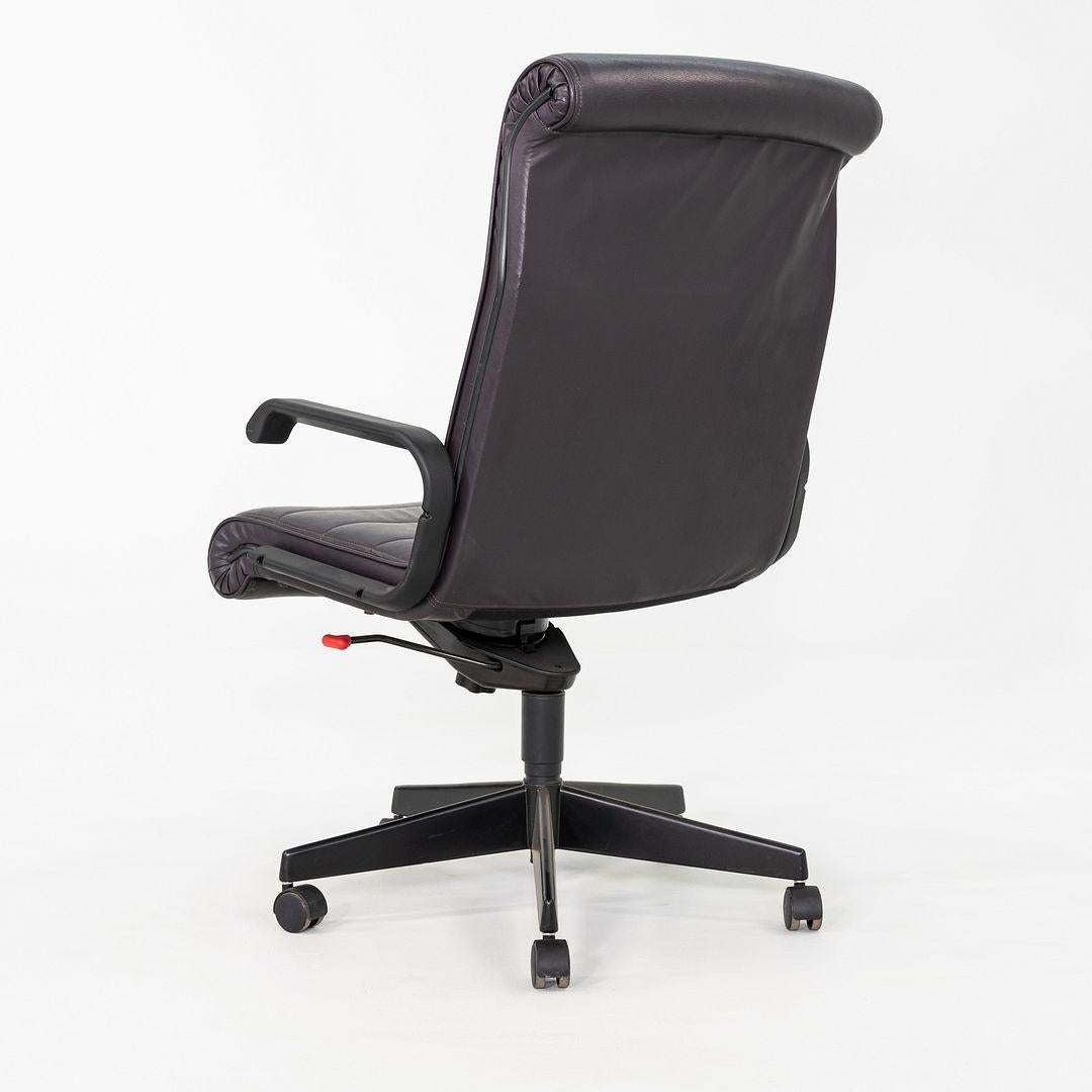 2003 Knoll Sapper High Back Swivel Office Chair by Richard Sapper in Leather In Good Condition For Sale In Philadelphia, PA