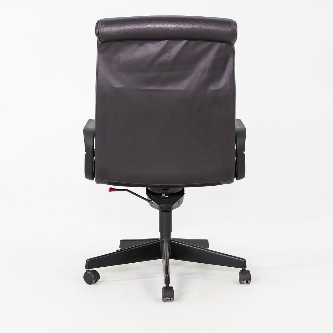 Contemporary 2003 Knoll Sapper High Back Swivel Office Chair by Richard Sapper in Leather For Sale