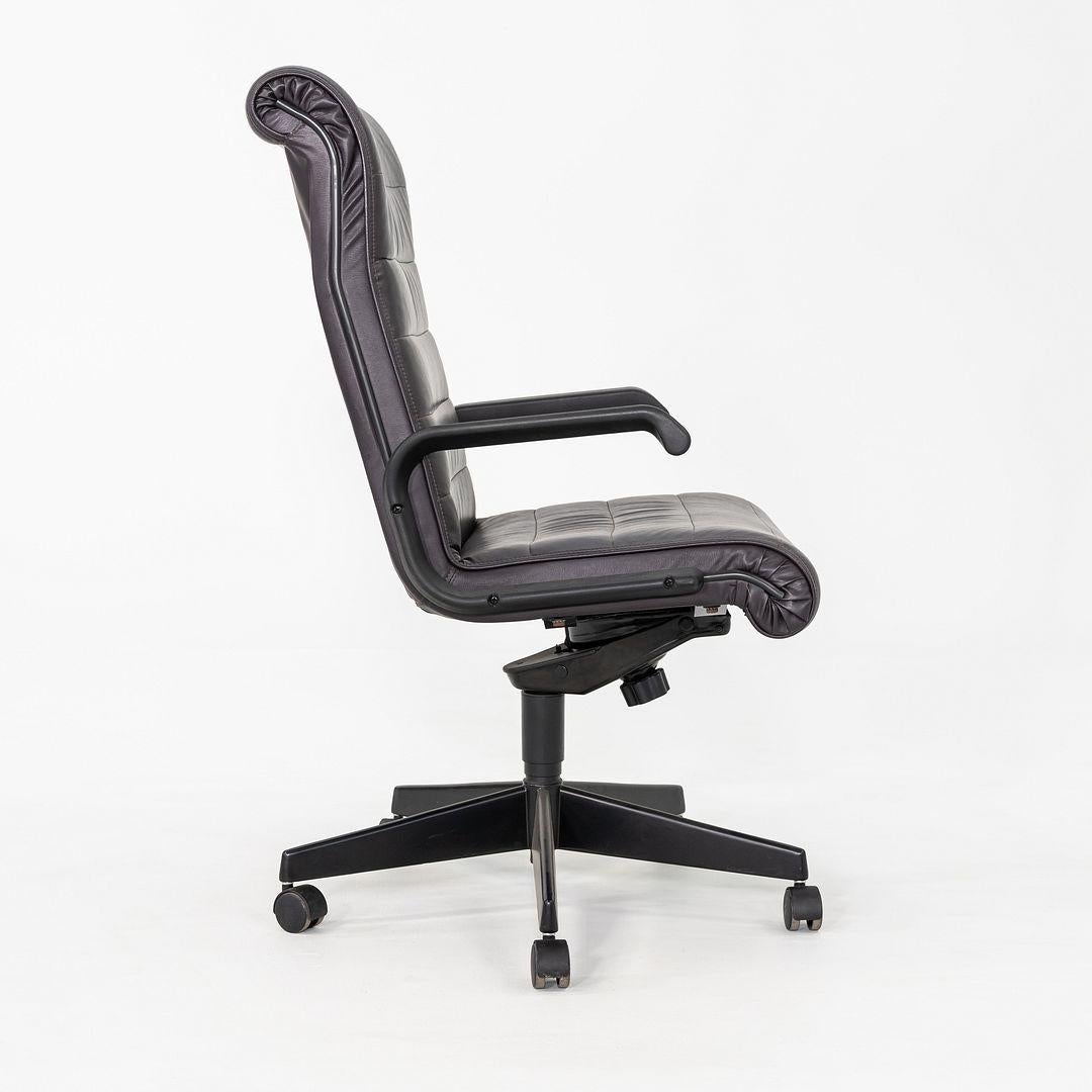 2003 Knoll Sapper High Back Swivel Office Chair by Richard Sapper in Leather For Sale 1