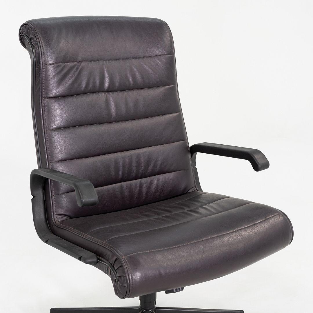 2003 Knoll Sapper High Back Swivel Office Chair by Richard Sapper in Leather For Sale 3