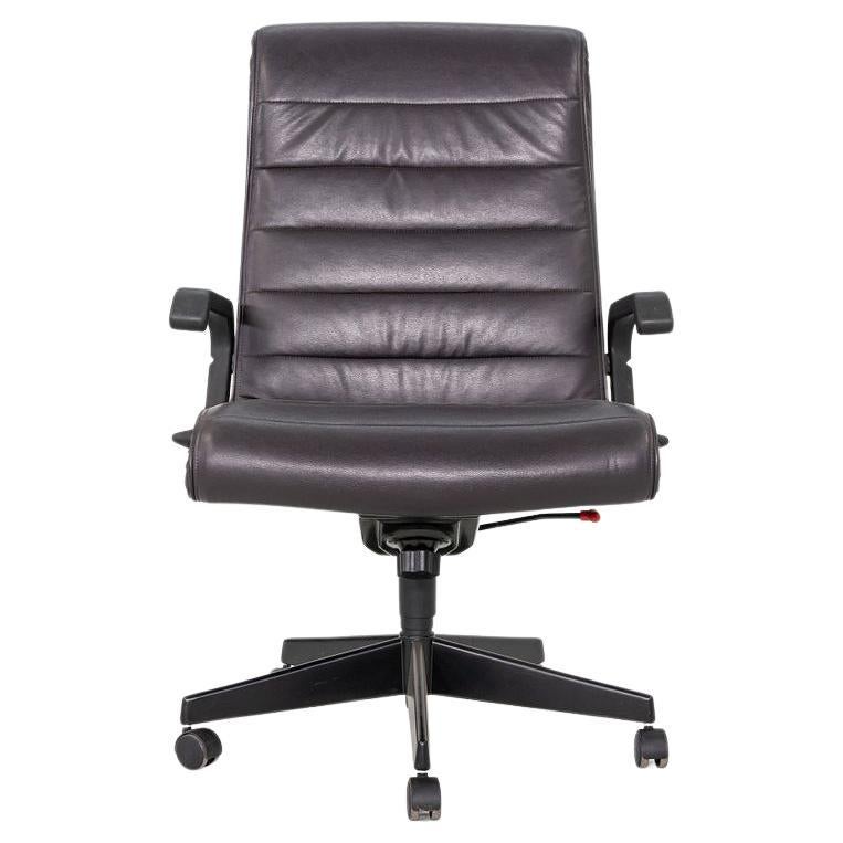 2003 Knoll Sapper High Back Swivel Office Chair by Richard Sapper in Leather For Sale