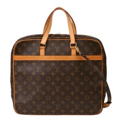 2003 Louis Vuitton Brown Monogram Canvas & Vachetta Porte-Documents Briefcase