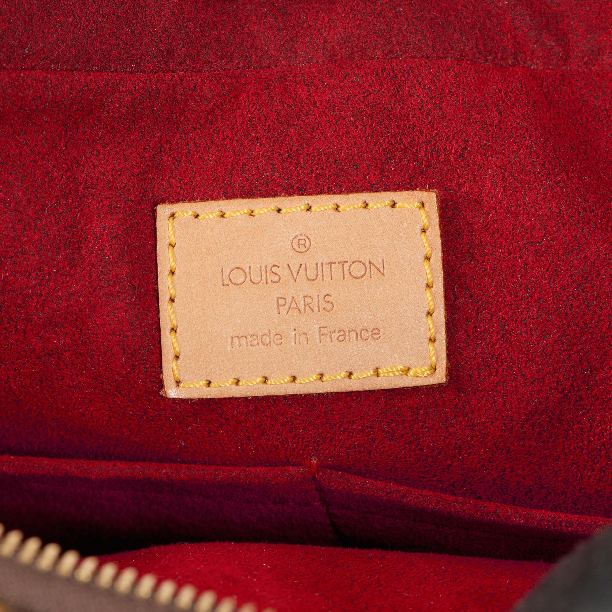 2003 Louis Vuitton Braunes Monogramm Beschichtetes Segeltuch & Vachetta Leder Multipli Cite 4