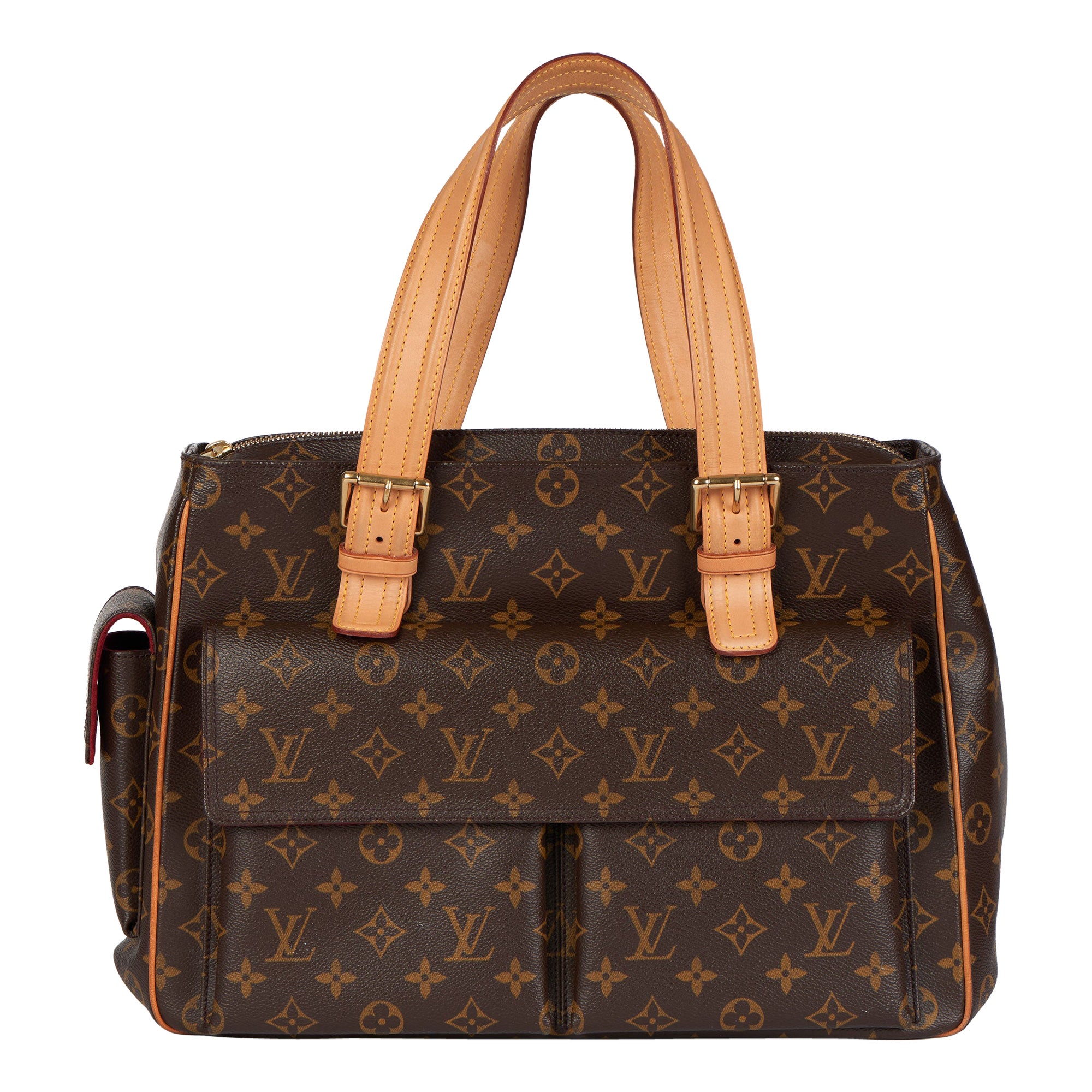 2003 Louis Vuitton Braunes Monogramm Beschichtetes Segeltuch & Vachetta Leder Multipli Cite