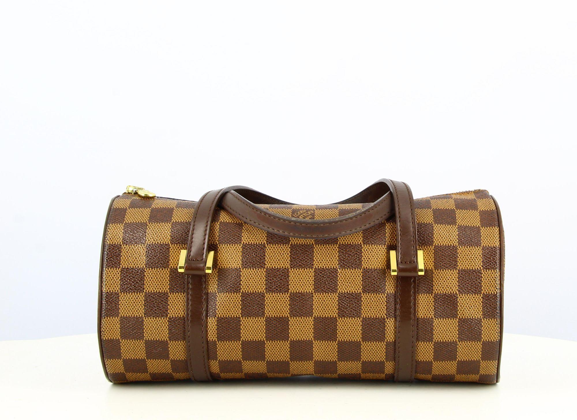 2003 Louis Vuitton Handbag Papillon Damier Ebene In Good Condition For Sale In PARIS, FR