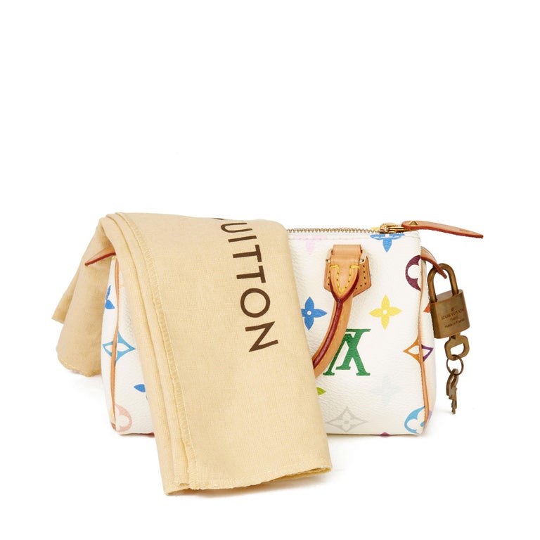 Louis Vuitton Nano HL mini speedy White Cloth ref.138323 - Joli Closet