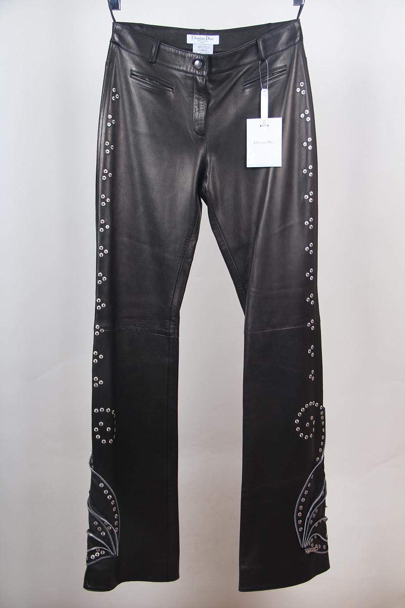 2003 NUEVO Christian Dior & Galliano nuevo  nuevo Pantalones de cuero adornados Pantalones en venta 8