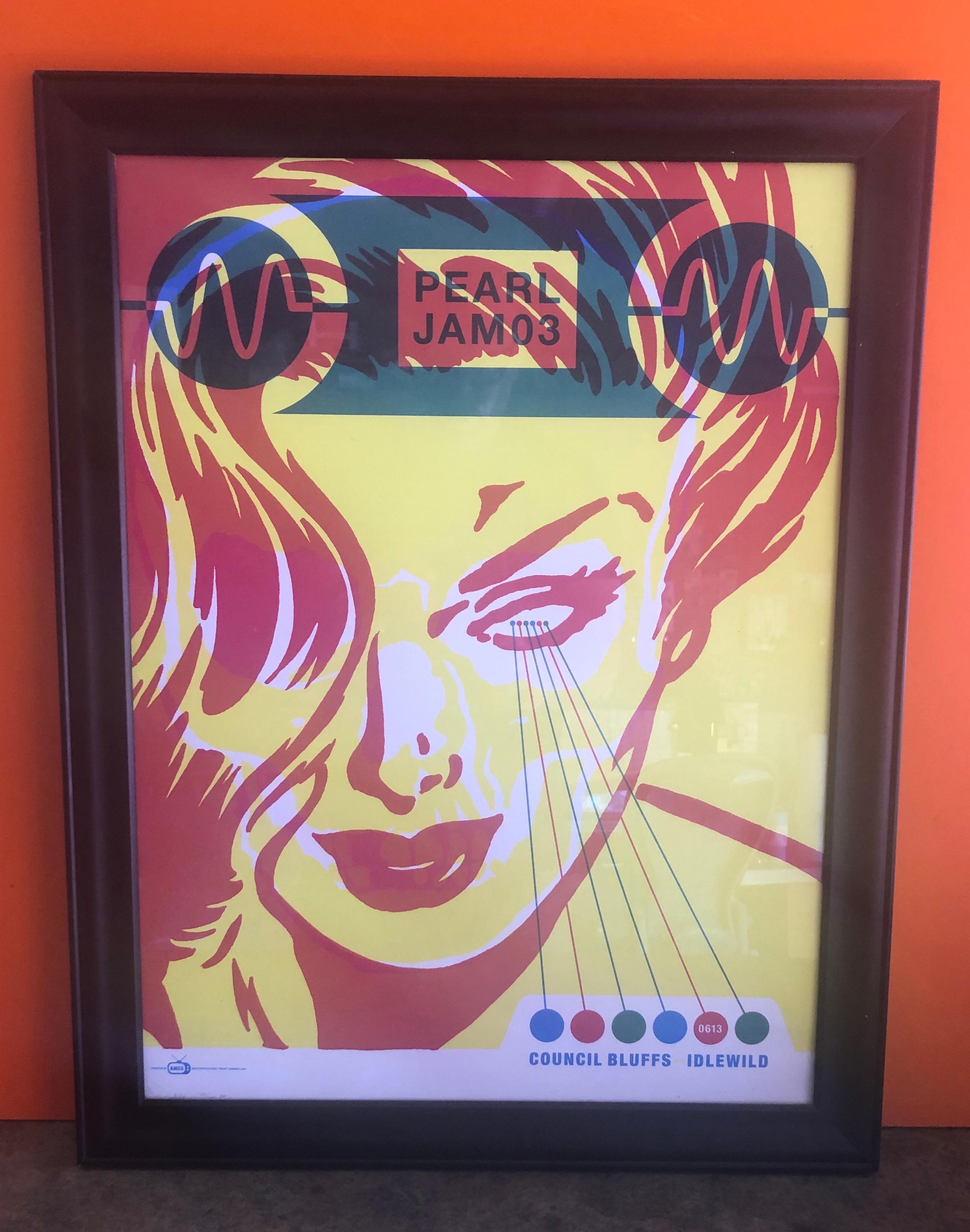 pearl jam signed poster