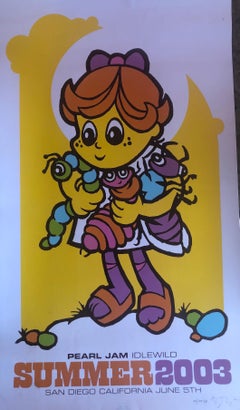 2003 Pearl Jam Concert Poster - Live San Diego, CA Signed by Artist