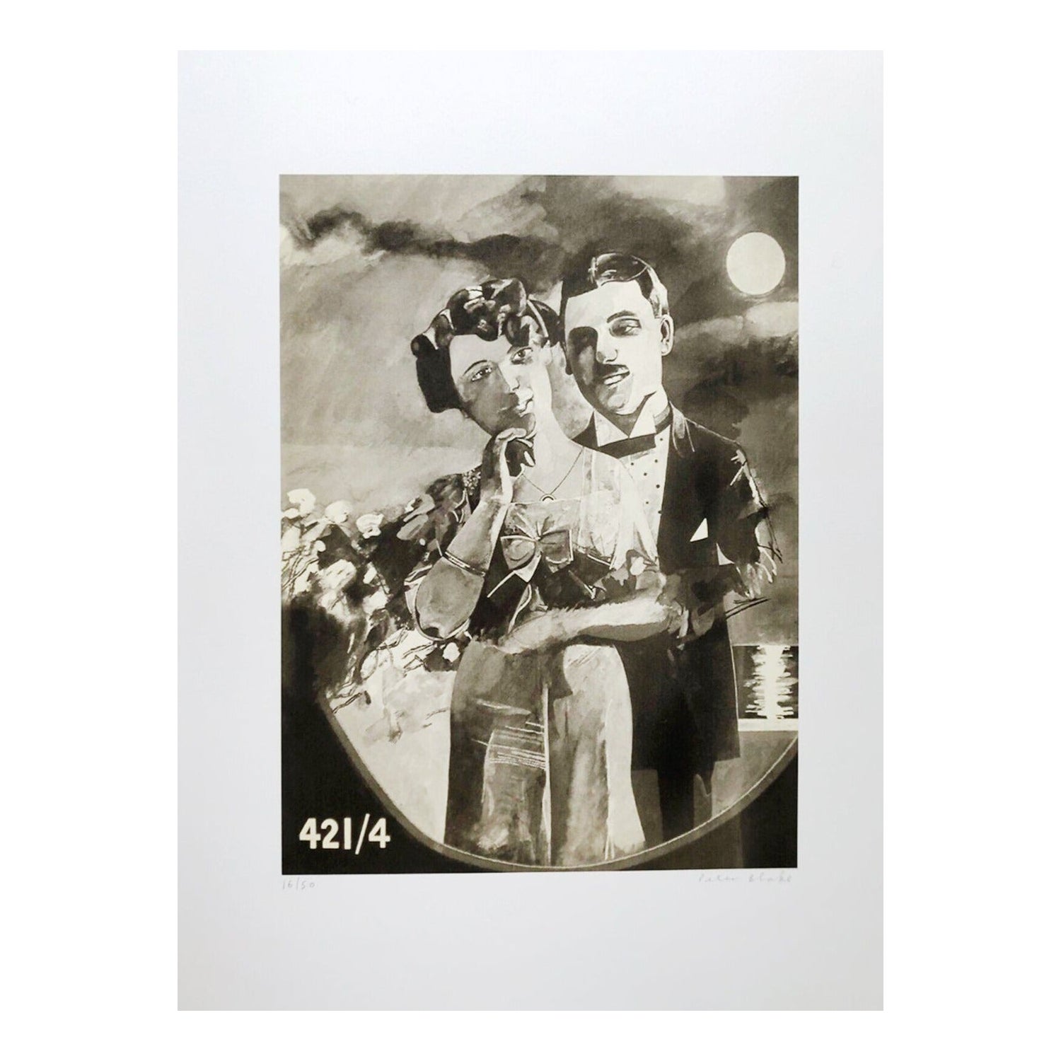 2003 Peter Blake - Moonlight Couple - Motif 10 Original signierter Kunstdruck