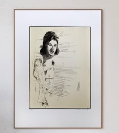 2003 Peter Blake - Sketched Woman - Motif 10 Original Signed Art Print