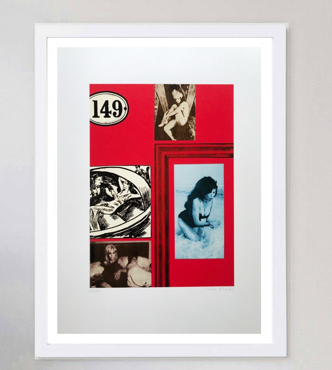 2003 Peter Blake - Soviet Collage - Motif 10 Original Signed Art Print In Good Condition For Sale In Winchester, GB