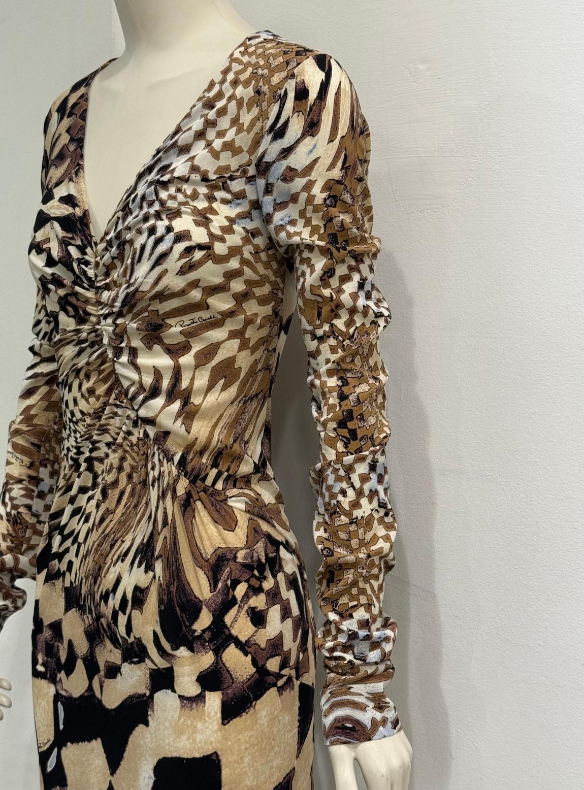 2003 Roberto Cavalli geometric psychedelic dress In condizioni ottime in vendita a Milano, Lombardia