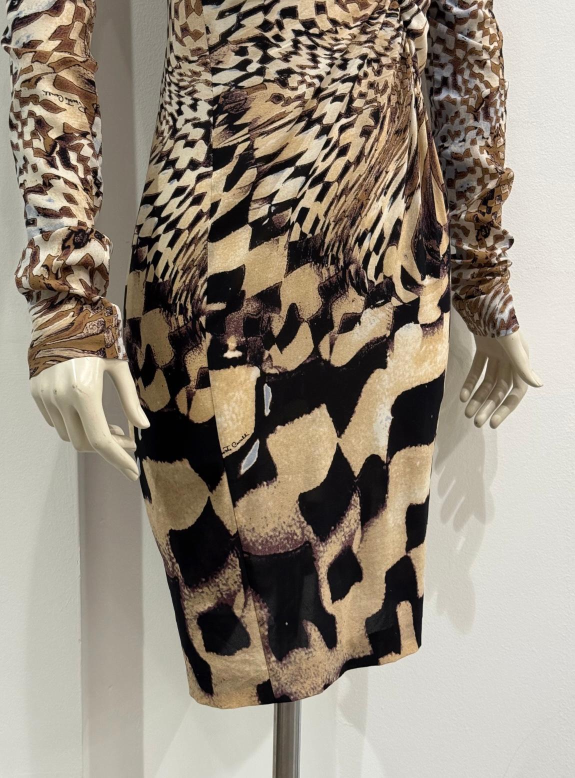 Donna 2003 Roberto Cavalli geometric psychedelic dress in vendita