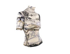 2003 Roberto Cavalli Horoscope Astrological Turtleneck T-Shirt