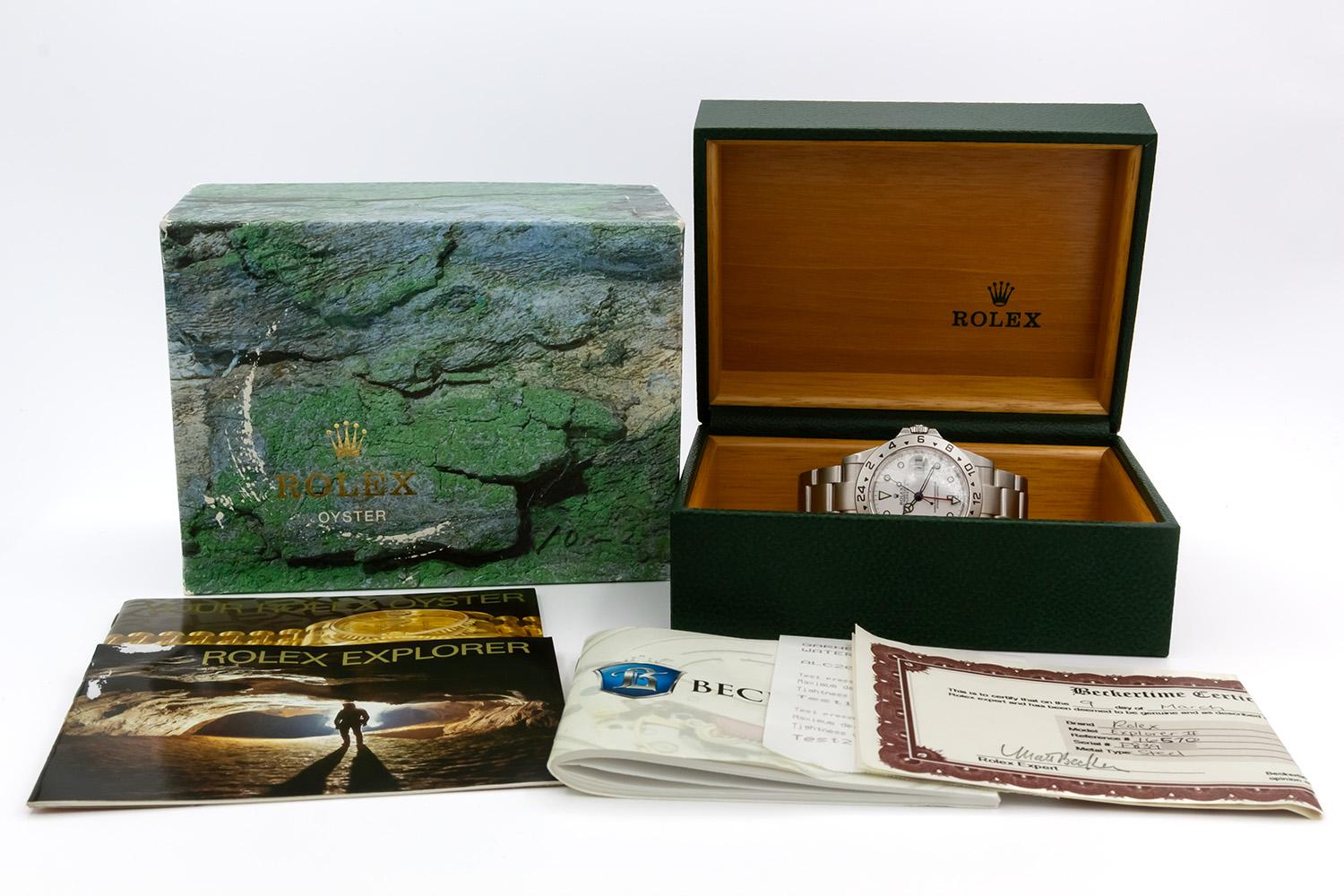 2003 Rolex Explorer II Polar White 16570 Stainless Steel 40mm 3