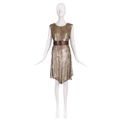 2003 S/S Alexander McQueen Sleeveless Sequin Dress