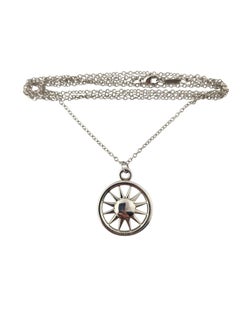 2003 Tiffany and Co. Sterling Silver Sun Pendant Chain #22900